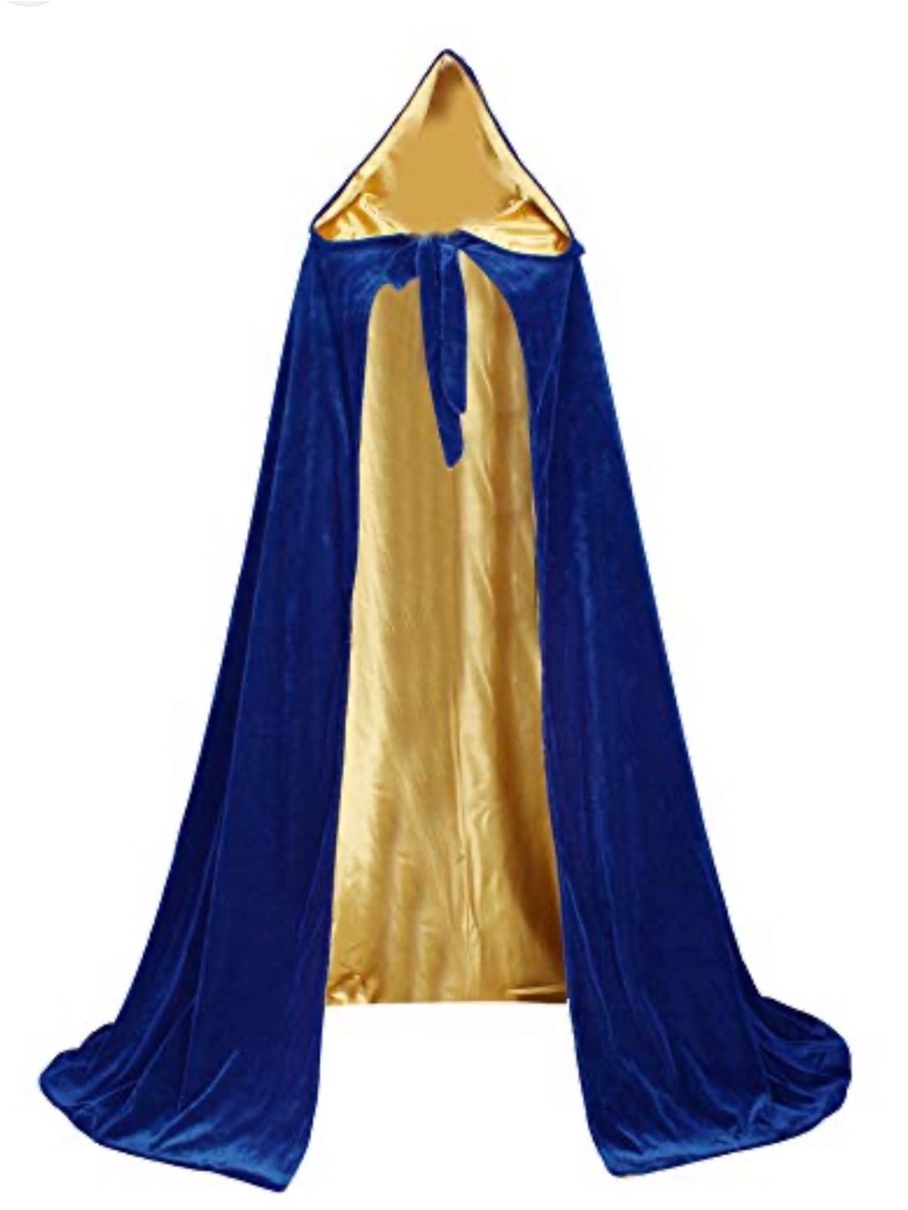 New with tags, blue yellow satin lining Renaissance cloak